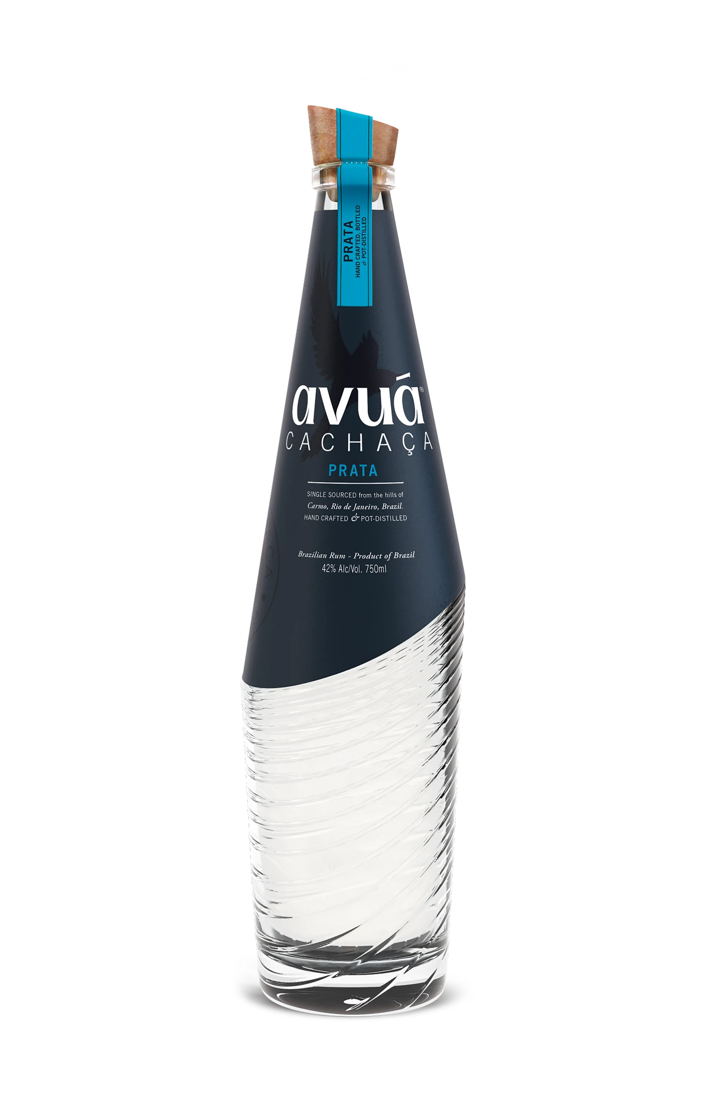 Avuá Prata cachaça, single bottle